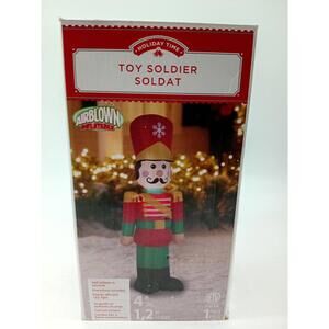 Holiday Time Christmas Toy Soldier Airblown Inflatable 4’Light Up Indoor Outdoor